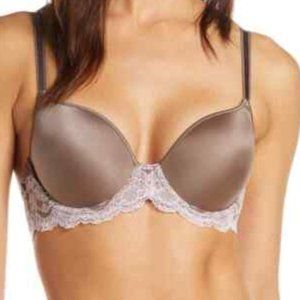 Wacoal Lace Affair T-Shirt Bra (BROWN - 34G)